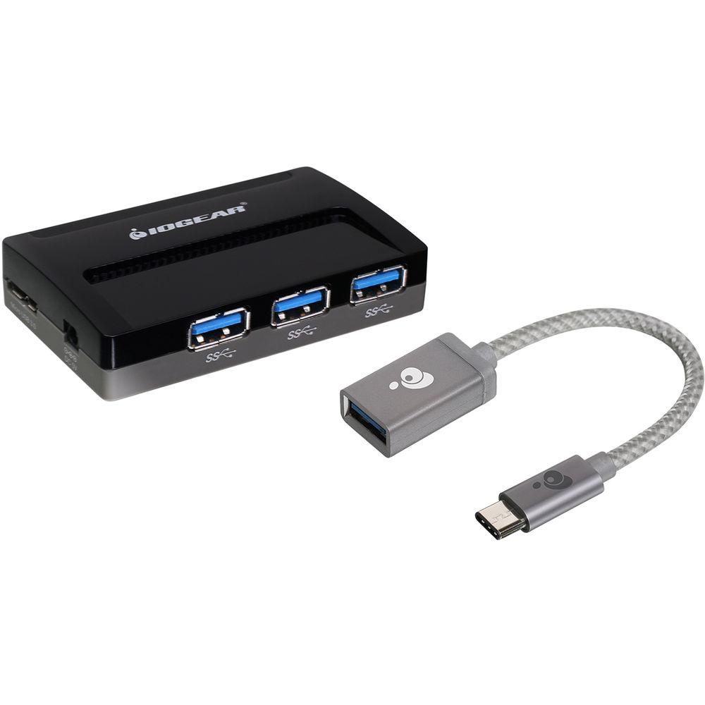 IOGEAR SuperSpeed USB 3.1 Gen 1 4-Port Hub Kit