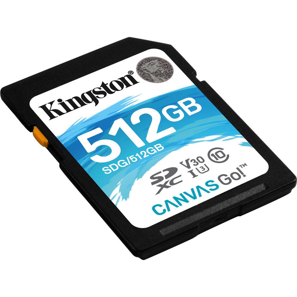 Kingston 512GB Canvas Go! UHS-I SDXC Memory Card, Kingston, 512GB, Canvas, Go!, UHS-I, SDXC, Memory, Card