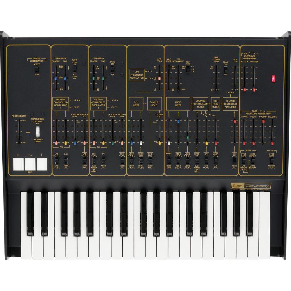 Korg ARP Odyssey FSQ Rev2 Full-Sized Analog Synthesizer with SQ-1 Step Sequencer