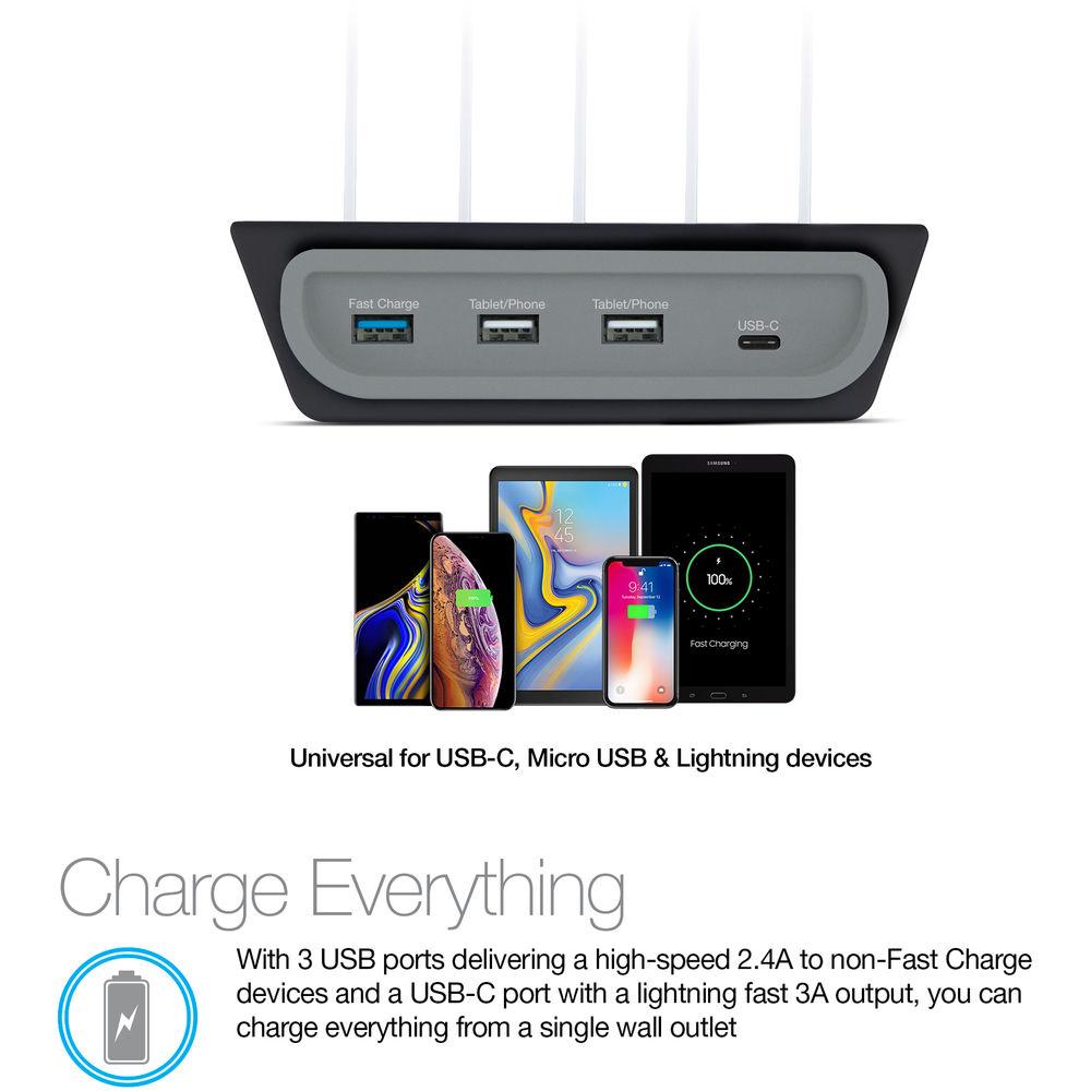 Naztech Adaptive Fast Charge Power Hub 4