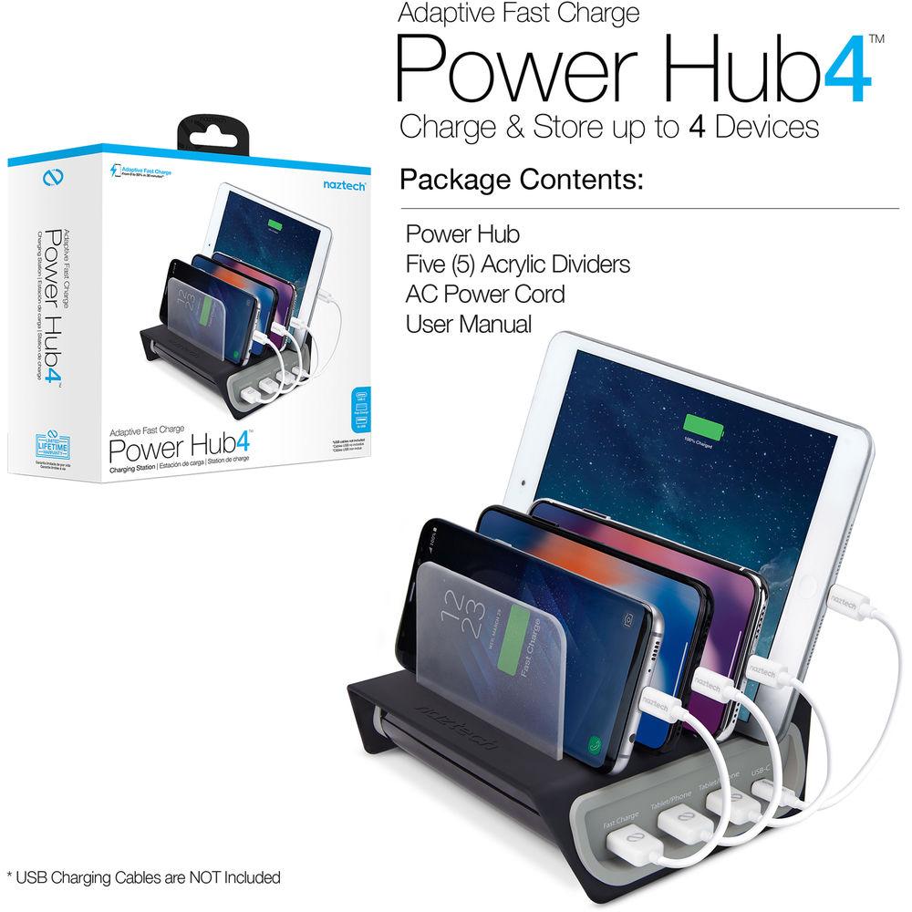 Naztech Adaptive Fast Charge Power Hub 4