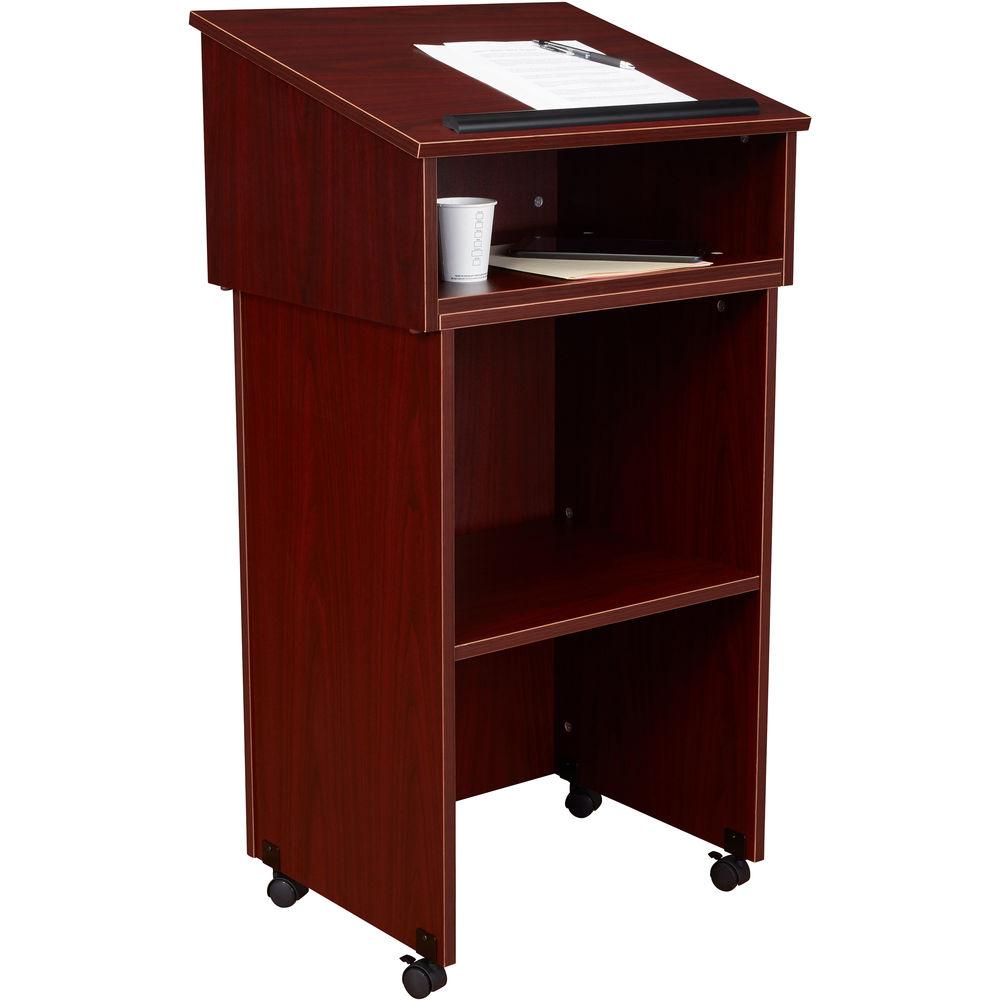 Oklahoma Sound Tabletop Lectern With Av Cart Lectern Base