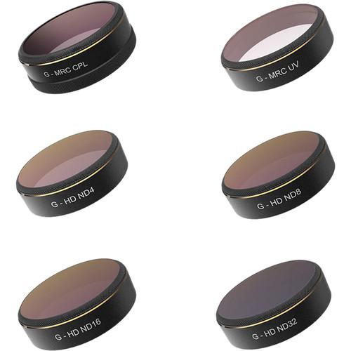 PGYTECH 6-Filter Set Case for DJI Phantom 4 Pro