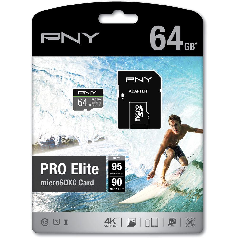 PNY Technologies 64GB Pro Elite microSDXC Memory Card