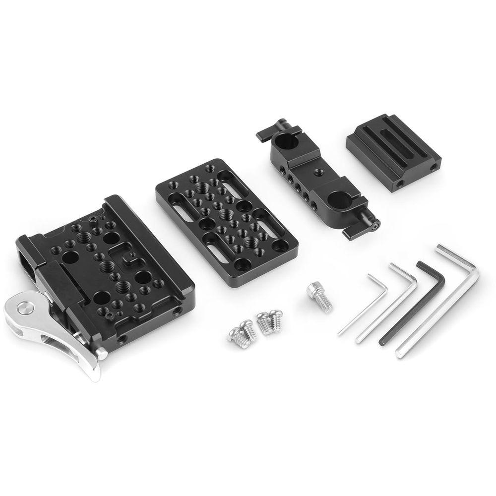 SmallRig Baseplate with Locking Lever & 15mm LWS Rod Clamp