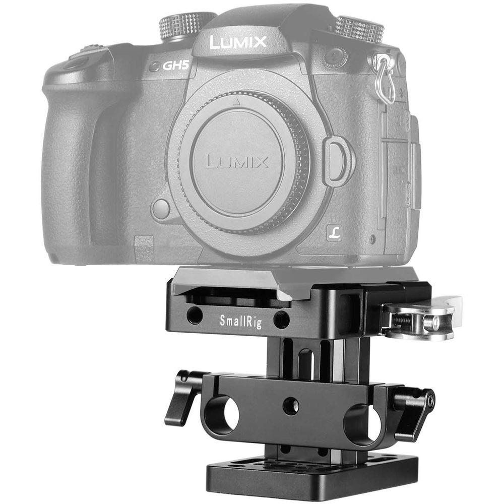 SmallRig Baseplate with Locking Lever & 15mm LWS Rod Clamp