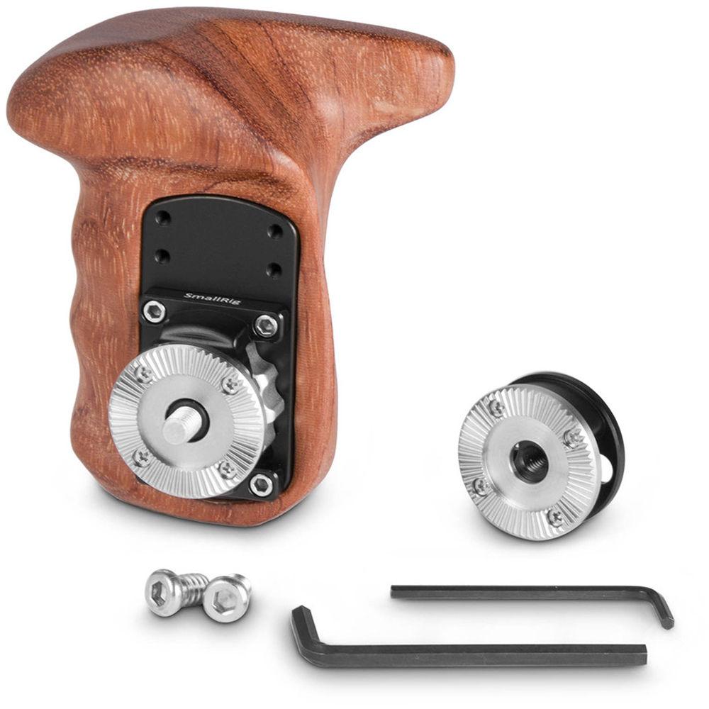 SmallRig Right-Side Wooden Grip with ARRI Rosette Bolt-On Mount