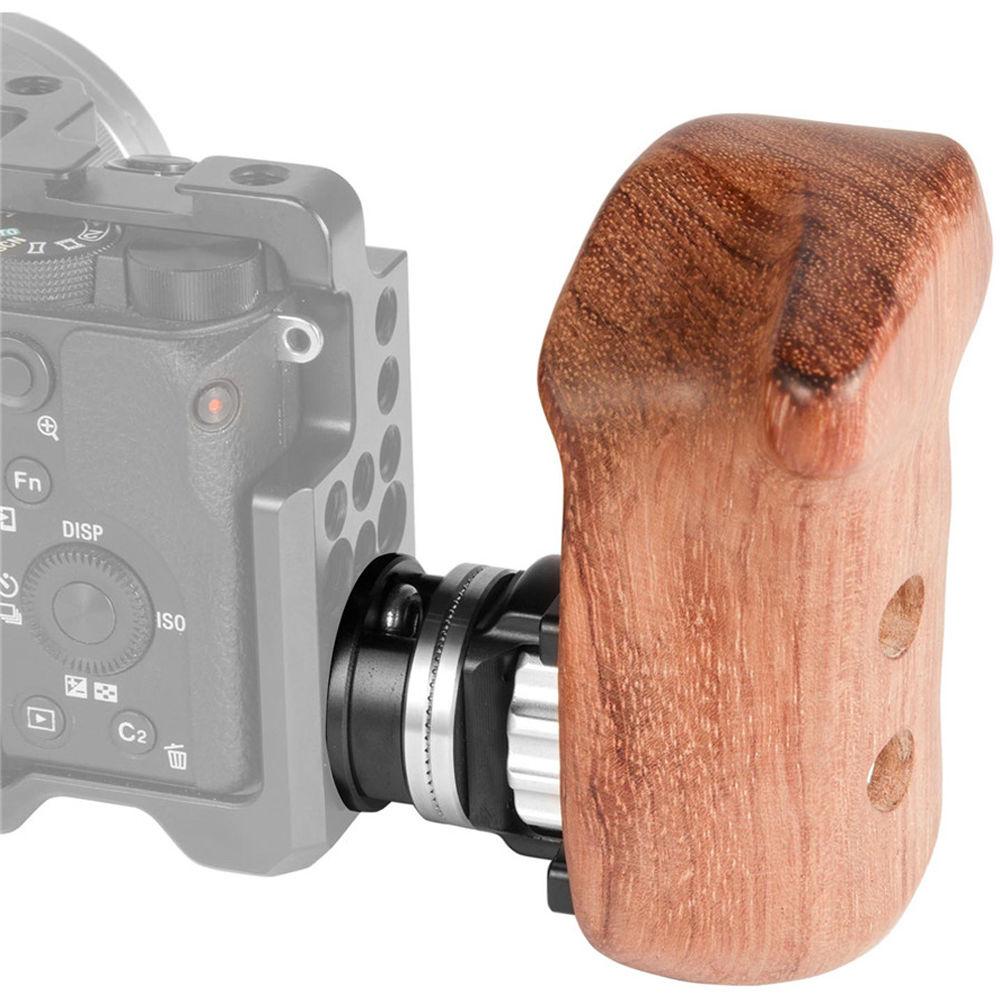 SmallRig Right-Side Wooden Grip with ARRI Rosette Bolt-On Mount