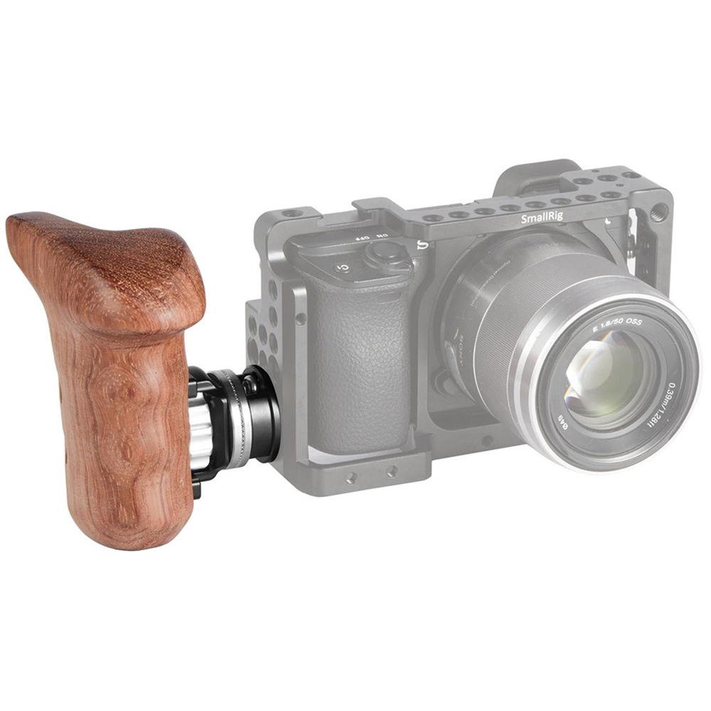 SmallRig Right-Side Wooden Grip with ARRI Rosette Bolt-On Mount
