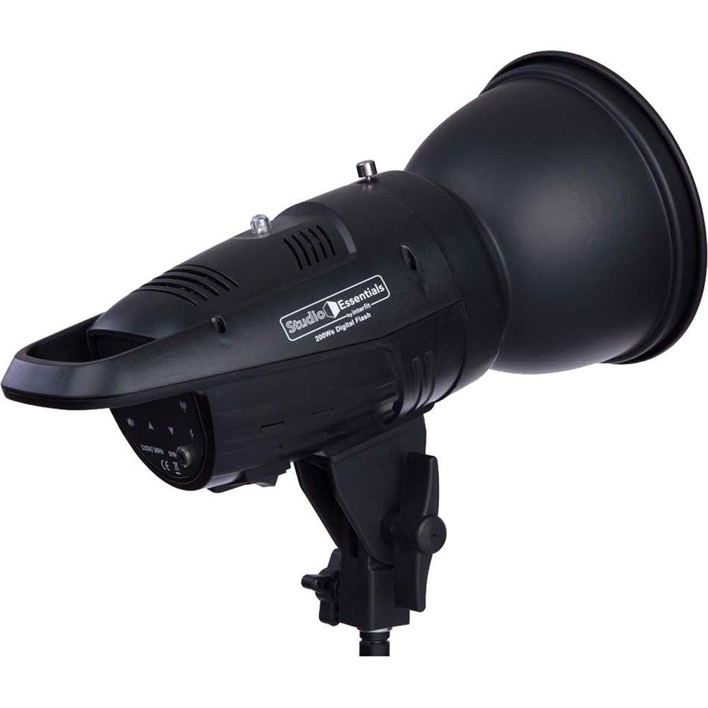 Studio Essentials 200Ws Value Flash Head 2-Light Kit with Umbrellas and Wireless Remote
