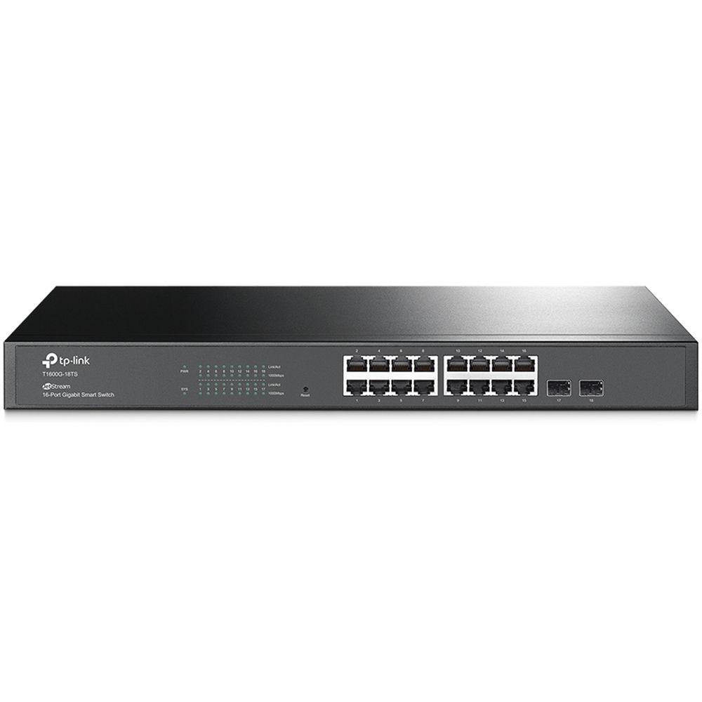 TP-Link T1600-G-18TS JetStream 16-Port Gigabit Managed Smart Switch