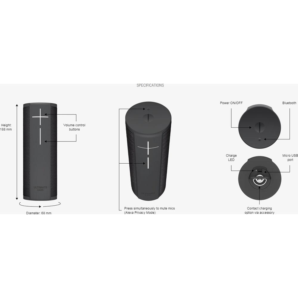 Ultimate Ears Blast Portable Wireless Speaker with Amazon Alexa, Ultimate, Ears, Blast, Portable, Wireless, Speaker, with, Amazon, Alexa