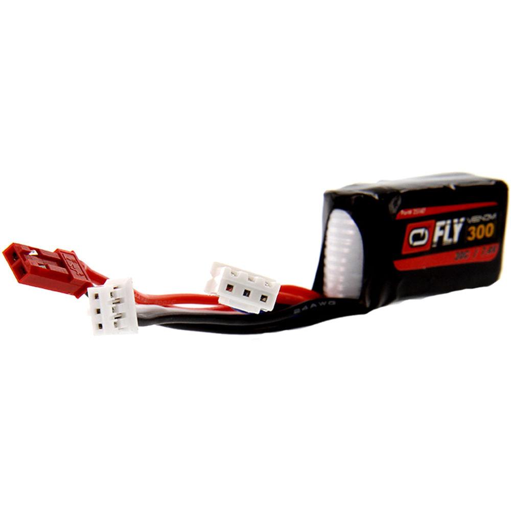 Venom Group Fly 7.4V 300mAh 30C 2S LiPo Battery with JST and E-Flite PH Plug