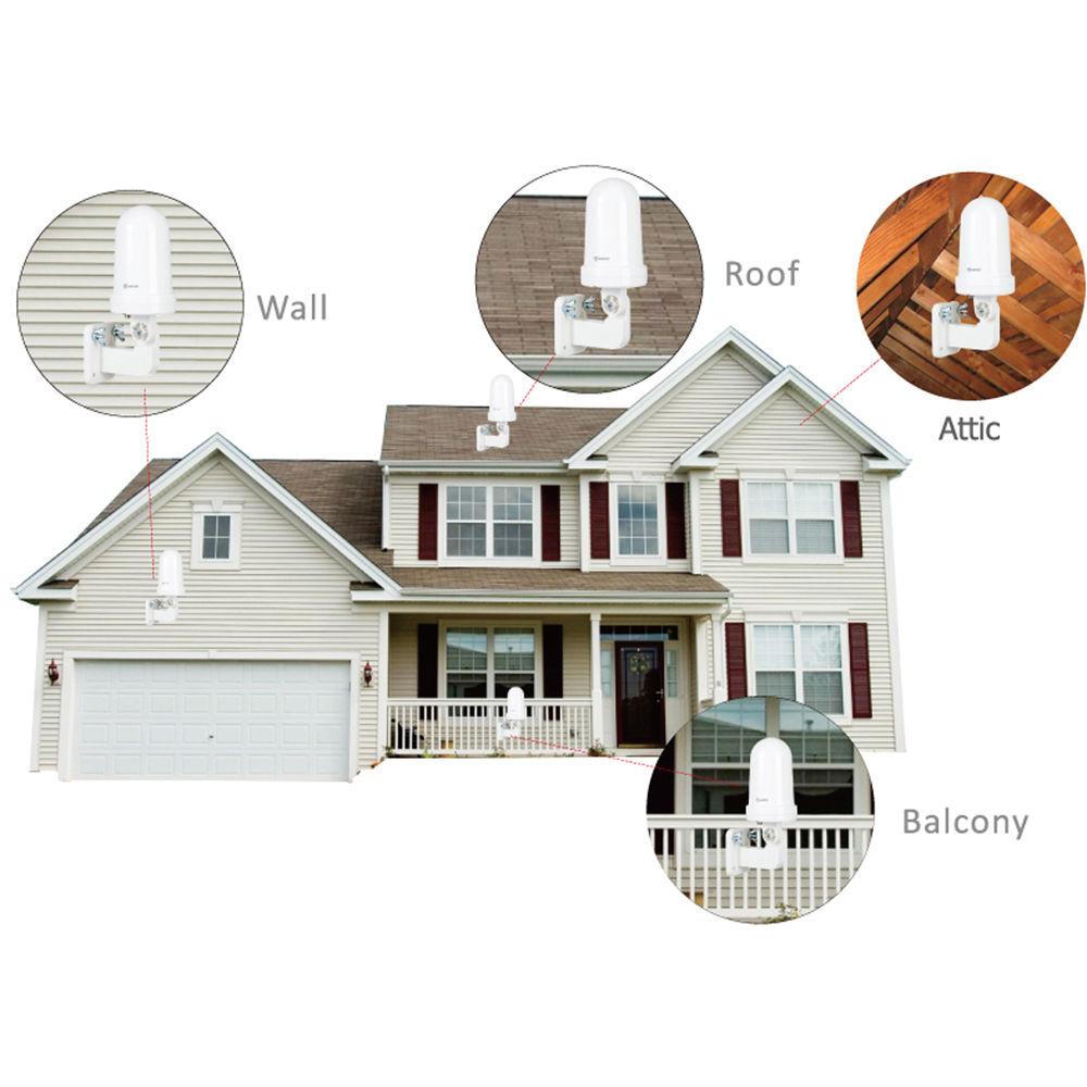 ANTOP Antennas AT-416B UFO Outdoor Attic RV Amplified HDTV Antenna