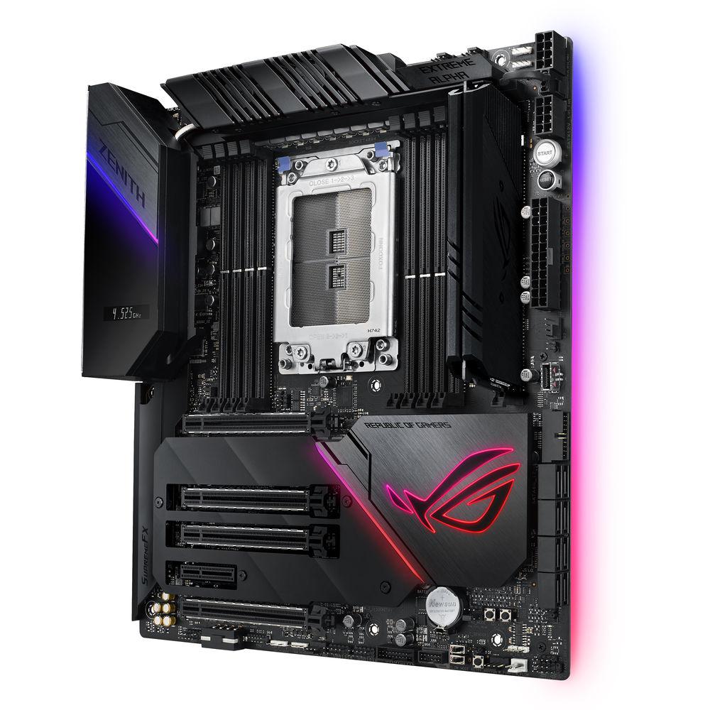 ASUS Republic of Gamers Zenith Extreme Alpha X399 TR4 E-ATX Motherboard