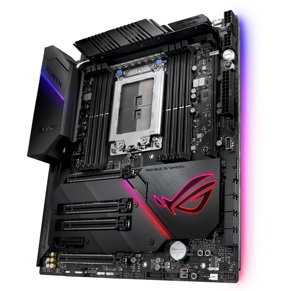 ASUS Republic of Gamers Zenith Extreme Alpha X399 TR4 E-ATX Motherboard
