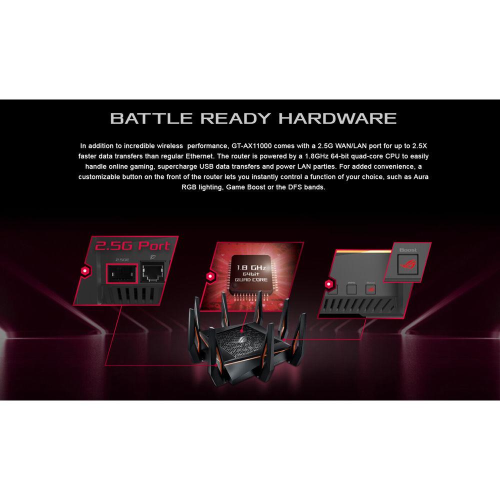ASUS ROG GT-AX11000 Tri-Band Wi-Fi Gaming Router