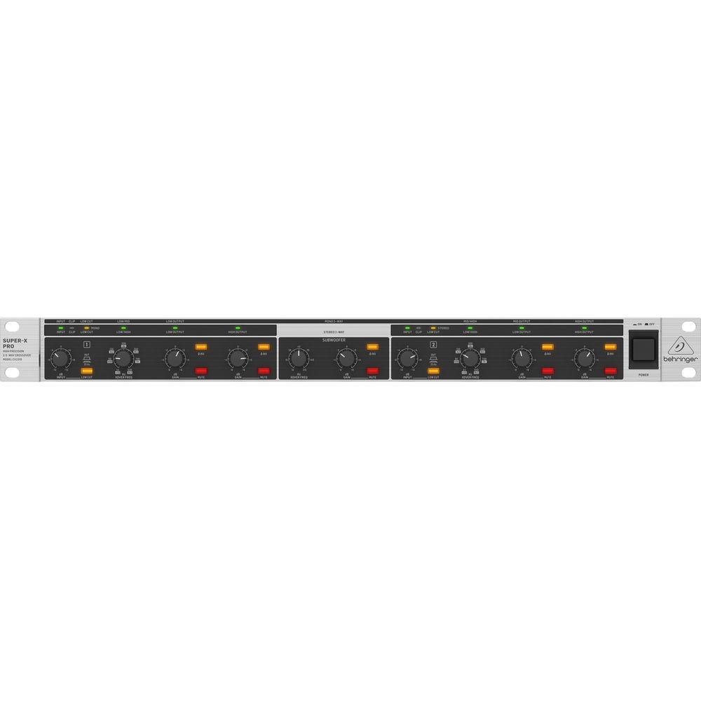 Behringer CX2310 V2 - SUPER-X PRO Stereo 2-Way Mono 3-Way Crossover with Subwoofer Output