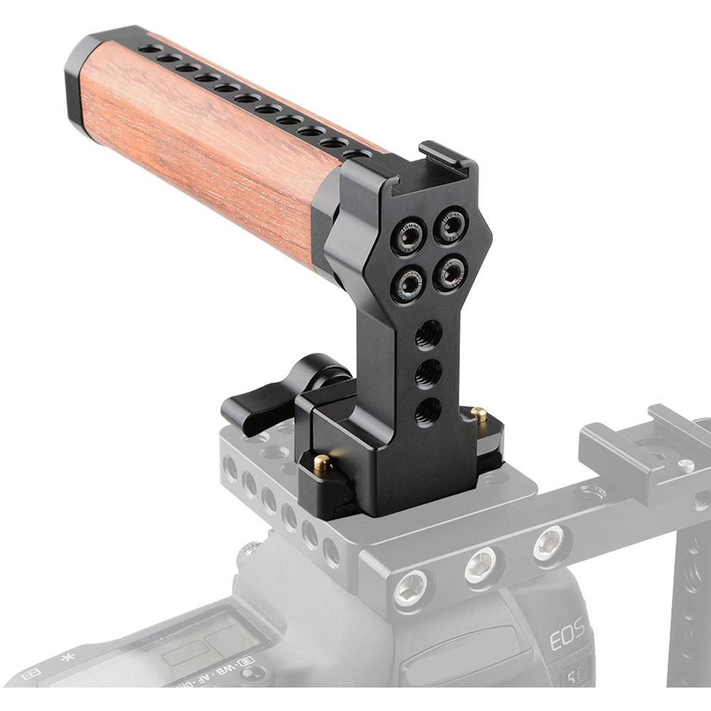 CAMVATE Quick Release Wood Top Handle with NATO Rail and Cold Shoe