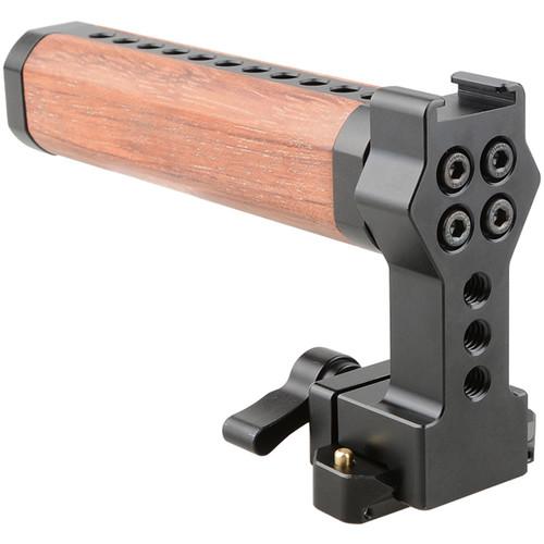 CAMVATE Quick Release Wood Top Handle with NATO Rail and Cold Shoe