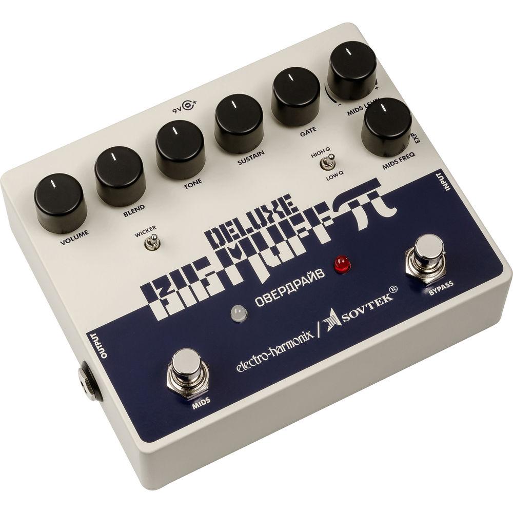 Electro-Harmonix Sovtek Deluxe Big Muff Distortion Pedal for Electric Guitar and Bass