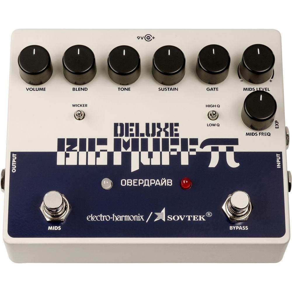 Electro-Harmonix Sovtek Deluxe Big Muff Distortion Pedal for Electric Guitar and Bass