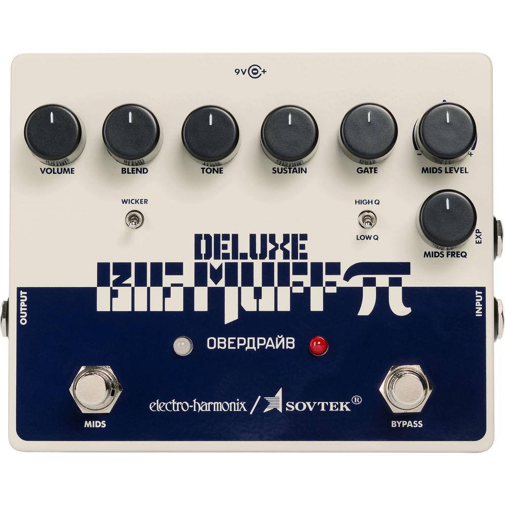 Electro-Harmonix Sovtek Deluxe Big Muff Distortion Pedal for Electric Guitar and Bass