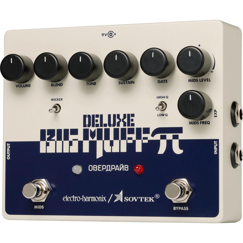 Electro-Harmonix Sovtek Deluxe Big Muff Distortion Pedal for Electric Guitar and Bass