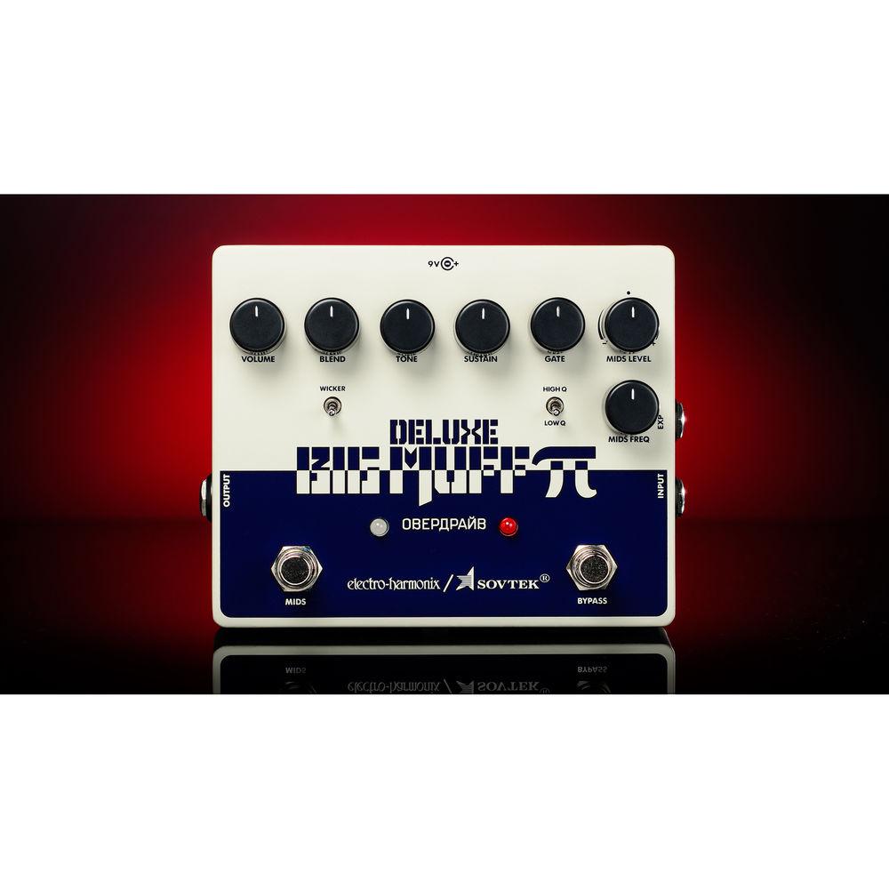 Electro-Harmonix Sovtek Deluxe Big Muff Distortion Pedal for Electric Guitar and Bass, Electro-Harmonix, Sovtek, Deluxe, Big, Muff, Distortion, Pedal, Electric, Guitar, Bass