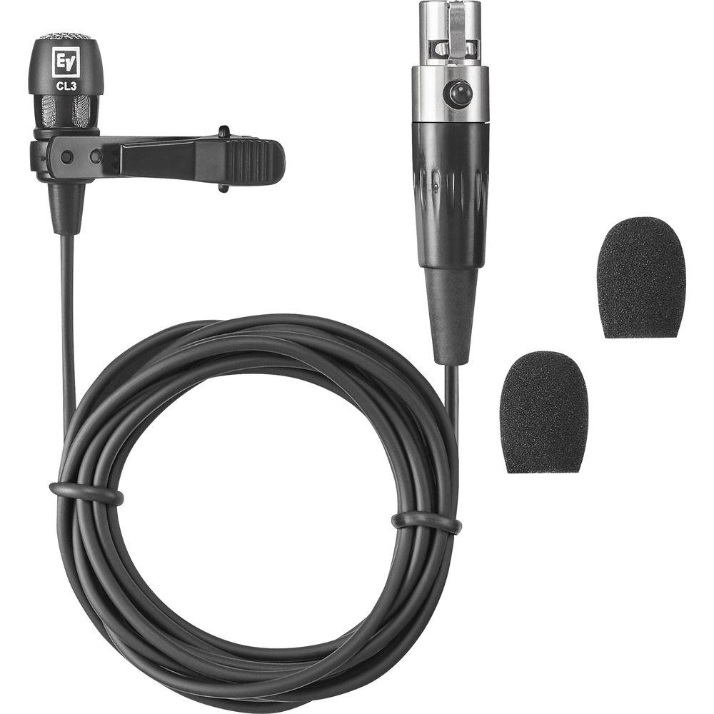 Electro-Voice RE3-ACC-CL3 Cardioid Lavalier Microphone with TA4F Connector