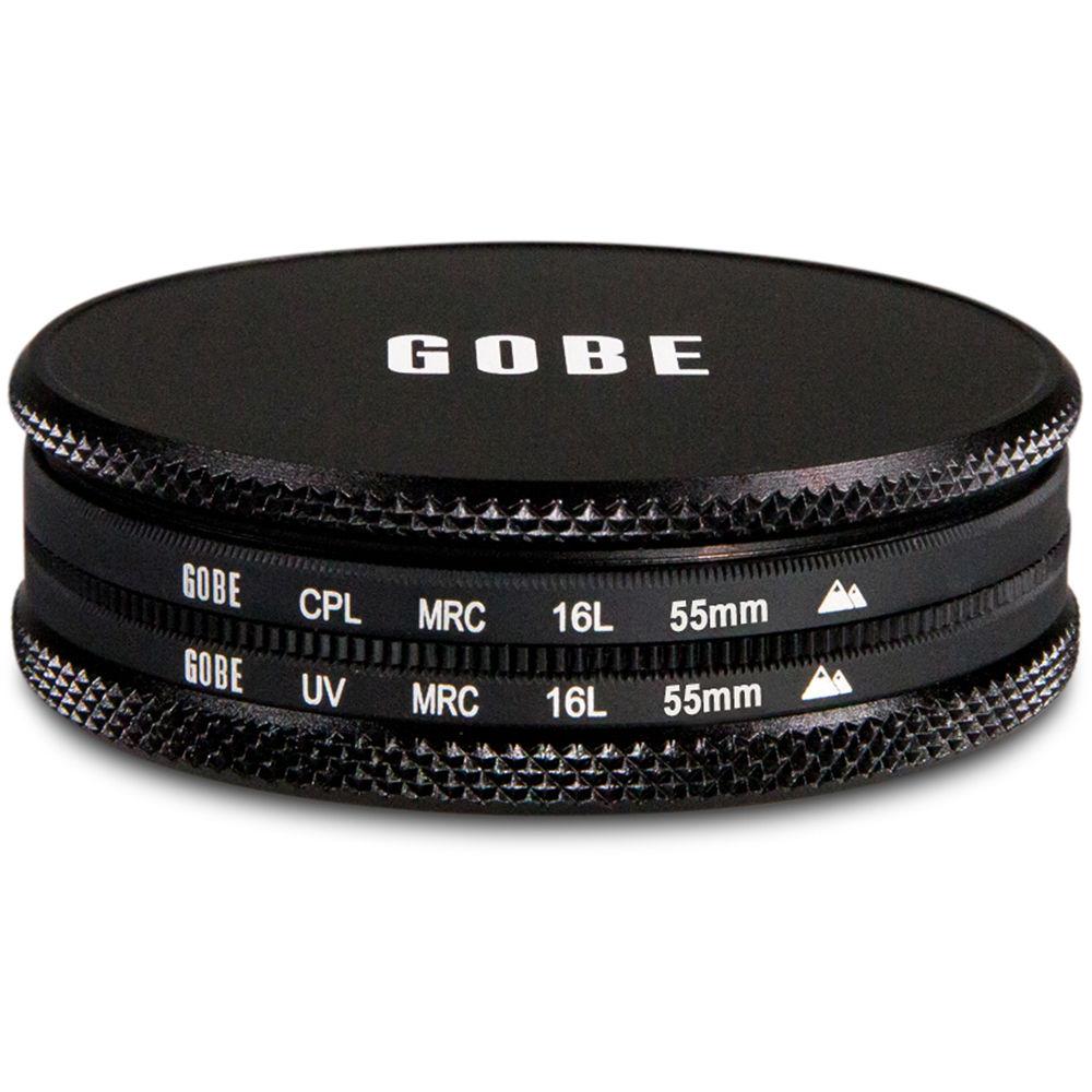 Gobe 55mm The Duet 2Peak UV and Circular Polarizer Filter Kit