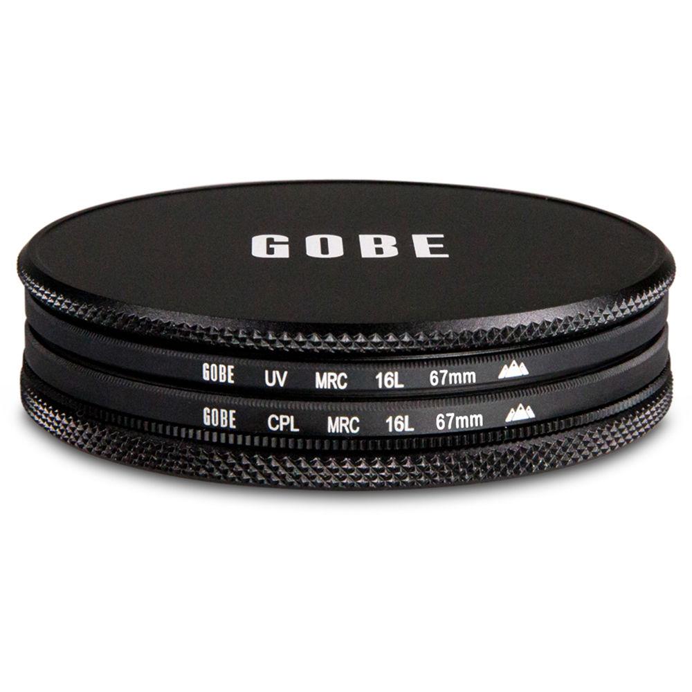 Gobe 67mm The Duet 3Peak UV and Circular Polarizer Filter Kit