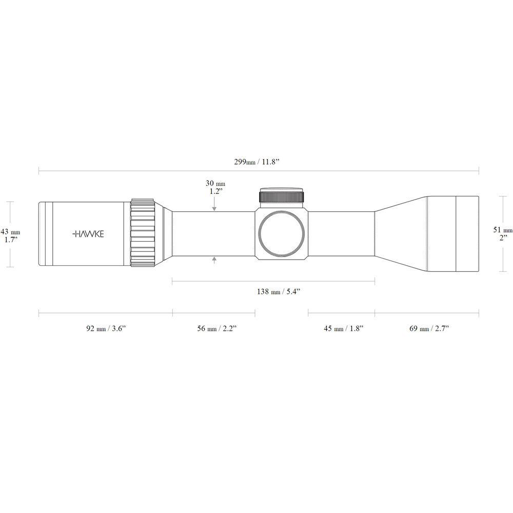Hawke Sport Optics 1.5-6x44 Vantage 30 WA Riflescope