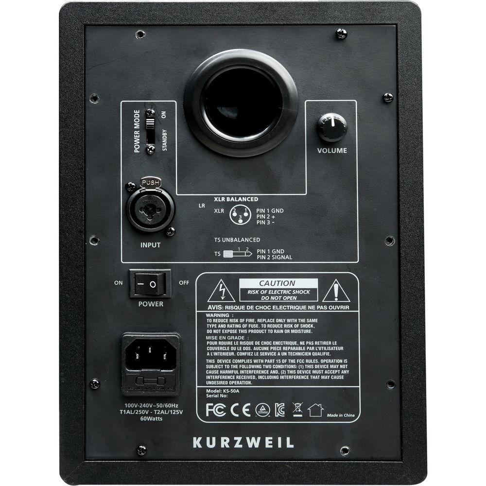 Kurzweil KS-50A Compact High-Performance Active 2-Way Studio Monitors, Kurzweil, KS-50A, Compact, High-Performance, Active, 2-Way, Studio, Monitors