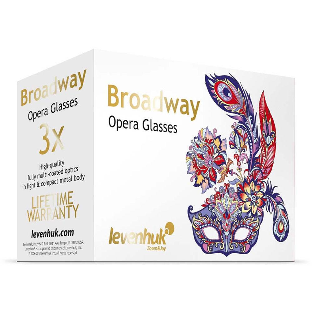 Levenhuk 3x25 Broadway 325L Lorgnette Opera Glasses