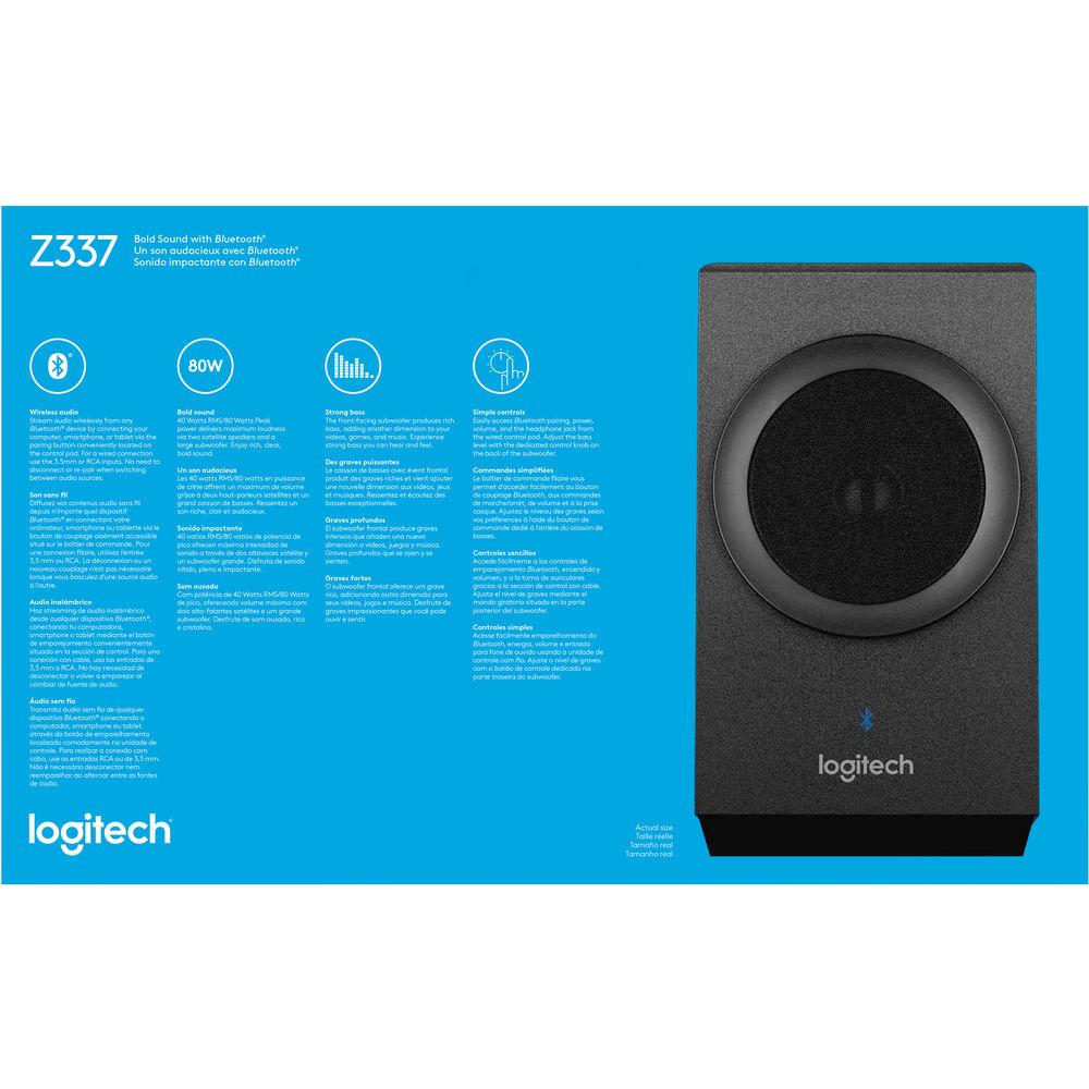 Logitech Z337 Speaker System with Bluetooth, Logitech, Z337, Speaker, System, with, Bluetooth