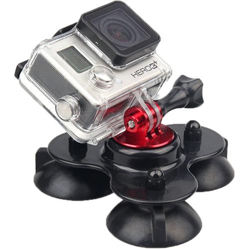 MegaGear Car Suction Cup Camera Mount Three Vacuum Base for GoPro HD, GoPro Hero3 , Hero4 5 6 Black & SJ4000