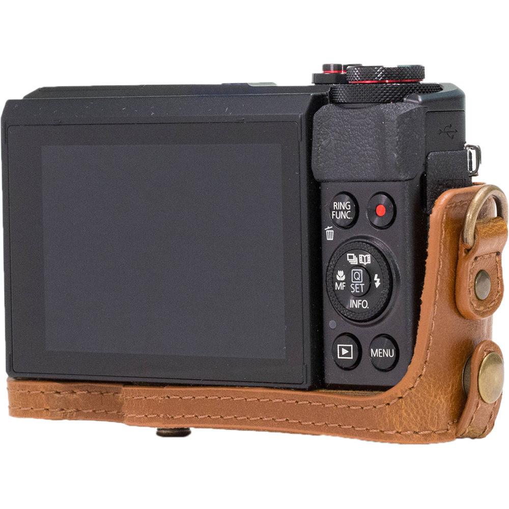 MegaGear Ever Ready PU Leather Camera Case and Strap for Canon PowerShot G7 X Mark II