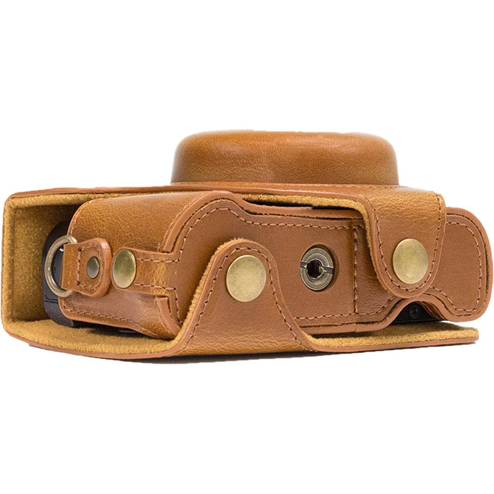 MegaGear Ever Ready PU Leather Camera Case and Strap for Canon PowerShot G7 X Mark II