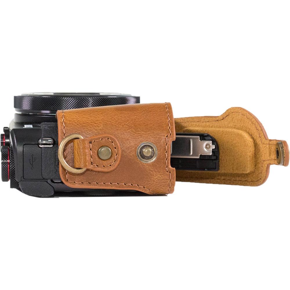 MegaGear Ever Ready PU Leather Camera Case and Strap for Canon PowerShot G7 X Mark II