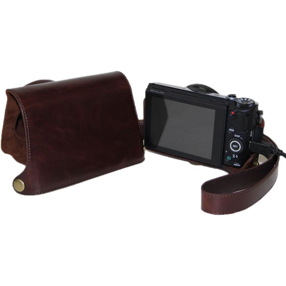 MegaGear Ever Ready PU Leather Camera Case for Casio Exilim Ex-10