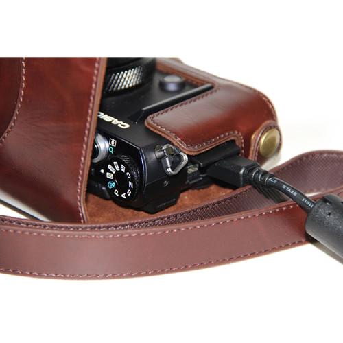 MegaGear Ever Ready PU Leather Camera Case for Casio Exilim Ex-10
