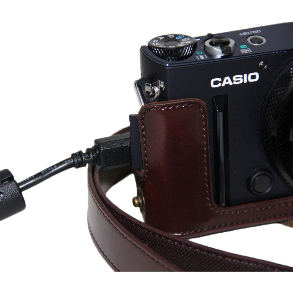 MegaGear Ever Ready PU Leather Camera Case for Casio Exilim Ex-10