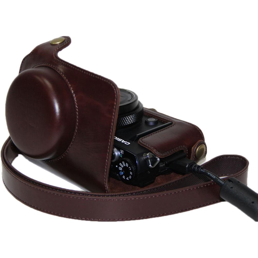 MegaGear Ever Ready PU Leather Camera Case for Casio Exilim Ex-10