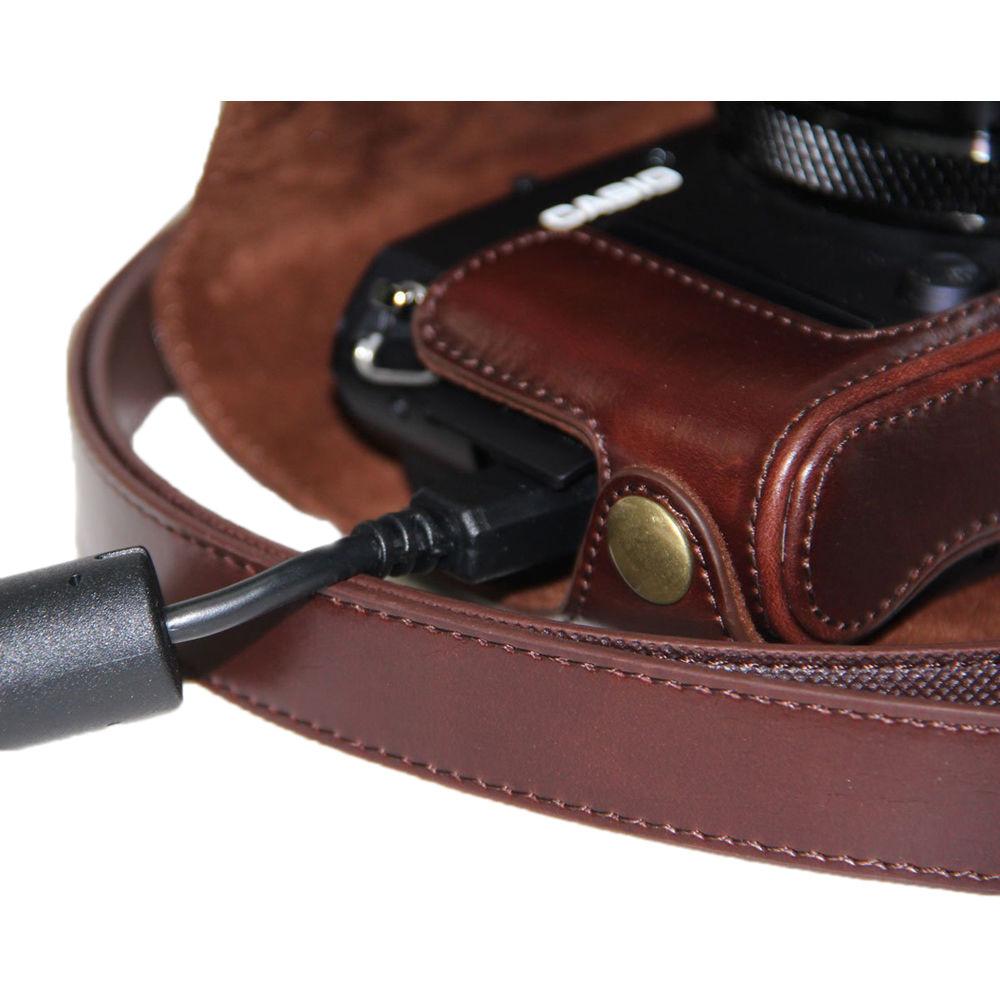 MegaGear Ever Ready PU Leather Camera Case for Casio Exilim Ex-10