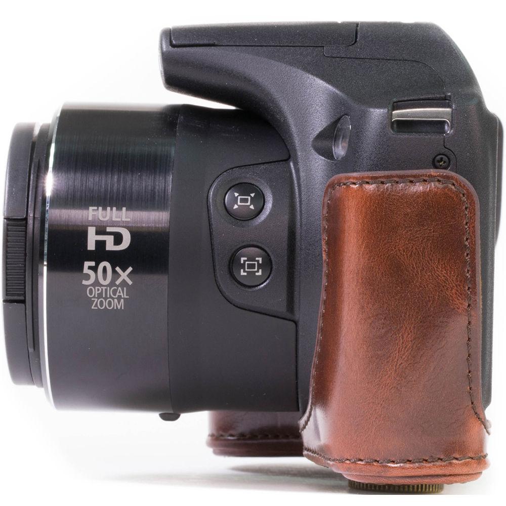 MegaGear Ever Ready PU Leather Camera Case with Strap for Canon PowerShot SX530 HS or SX520 HS