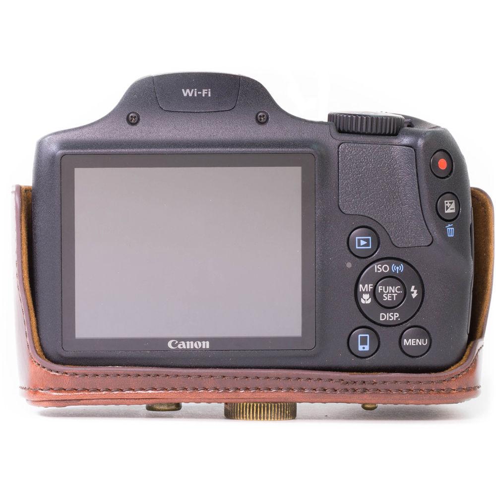 MegaGear Ever Ready PU Leather Camera Case with Strap for Canon PowerShot SX530 HS or SX520 HS