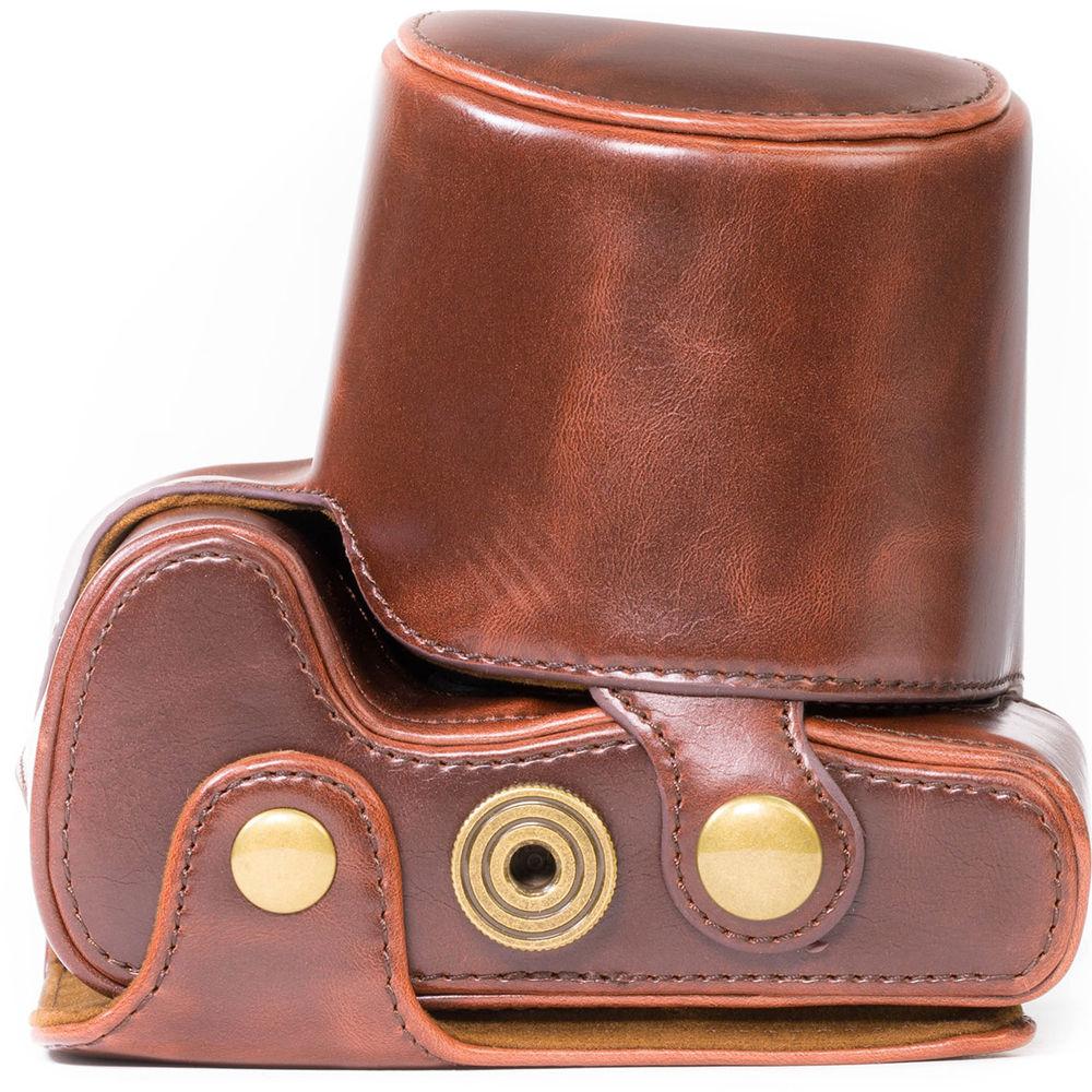 MegaGear Ever Ready PU Leather Camera Case with Strap for Canon PowerShot SX530 HS or SX520 HS