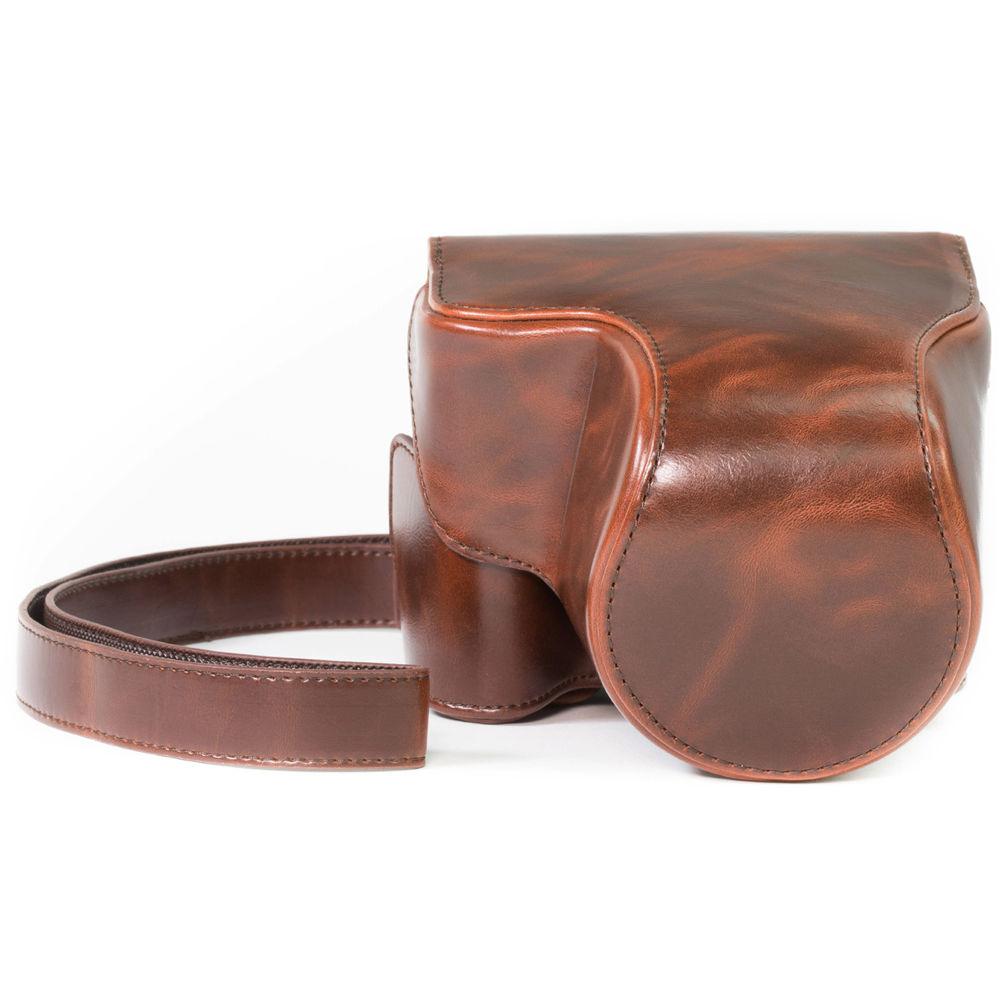 MegaGear Ever Ready PU Leather Camera Case with Strap for Canon PowerShot SX530 HS or SX520 HS