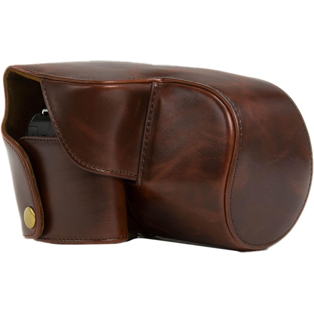 MegaGear Ever Ready PU Leather Camera Case with Strap for Nikon Coolpix P610 with Zoom Lens, P530, or P520